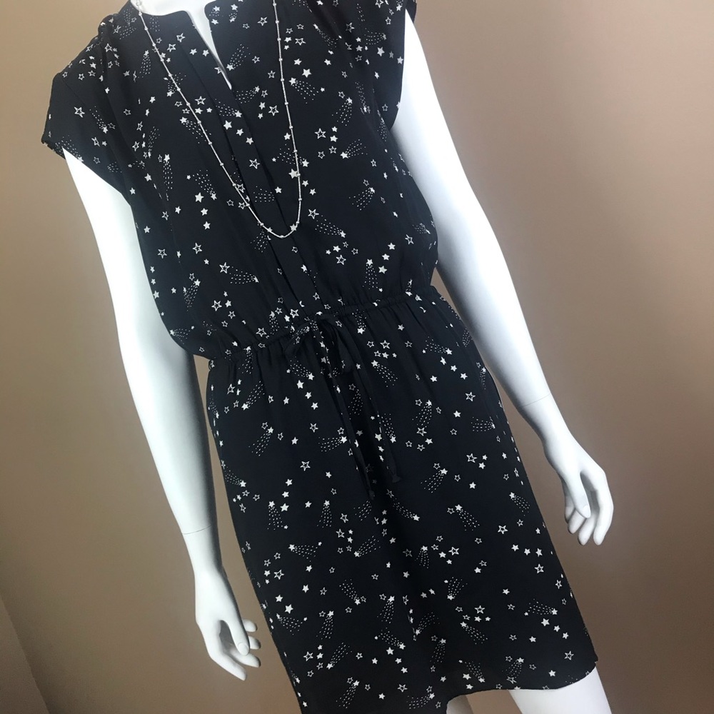 DR2 Black dress with adorable star print